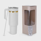 Personalised birth flower 40oz tumbler product example