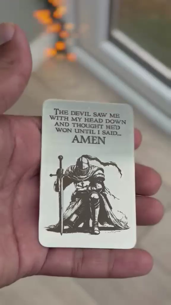 Amen Wallet Card – Christian Gift for Him